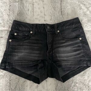 American Eagle black shortie shorts